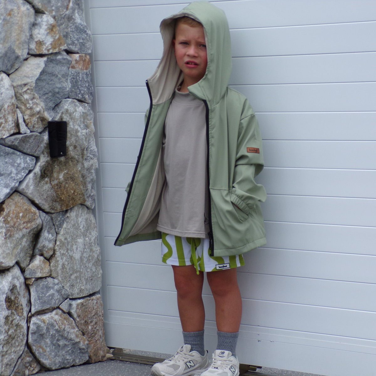 Khaki Green Windbreaker