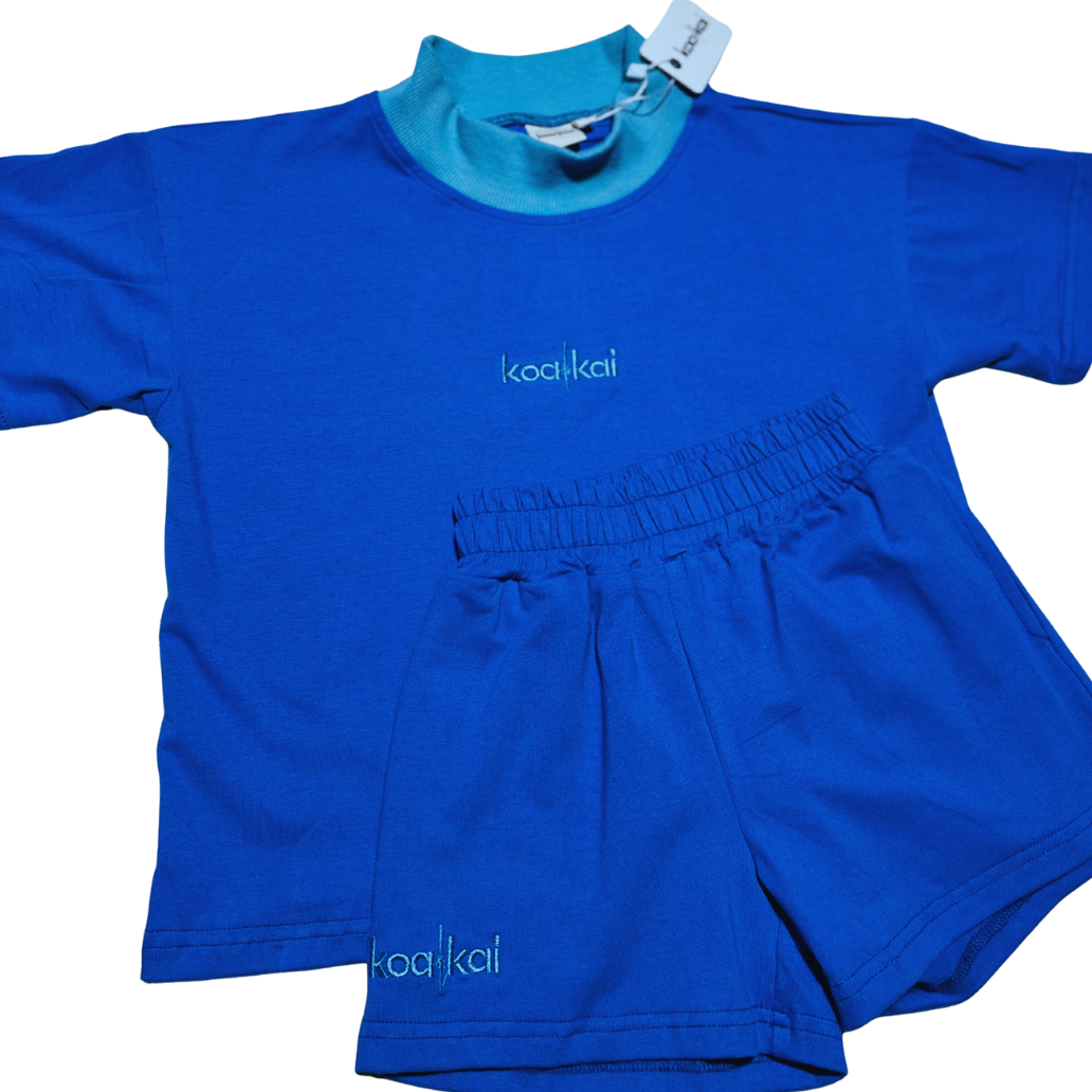 Electric Blue T shirt Set