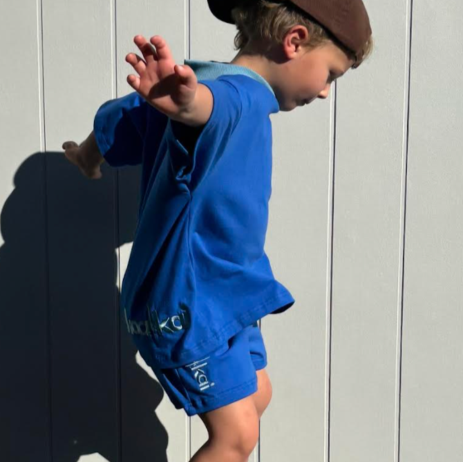 Tshirt/Shorts Set - Electric Blue